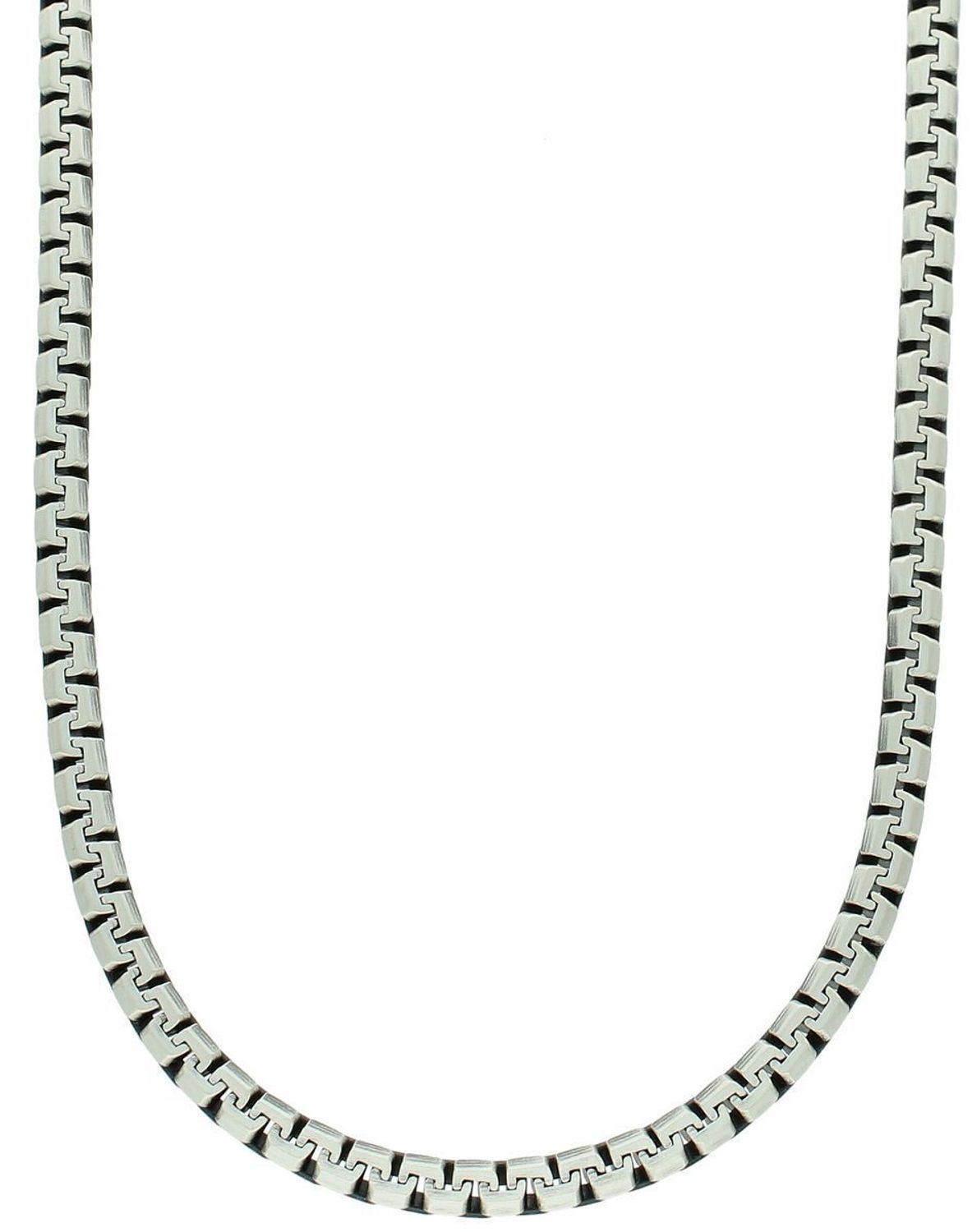 Męski łańcuszek srebrny DIA-LAN-FLATGREKK-925, splot kostka, oksydowany, długość 55 cm, szerokość 4,2 mm, waga 36,70 g, srebro próby 925, zapięcie na karabińczyk. 1.jpg